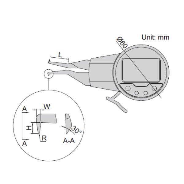 Compa điện tử đo trong Insize 2121
