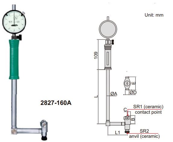 Đồng hồ đo lỗ Insize