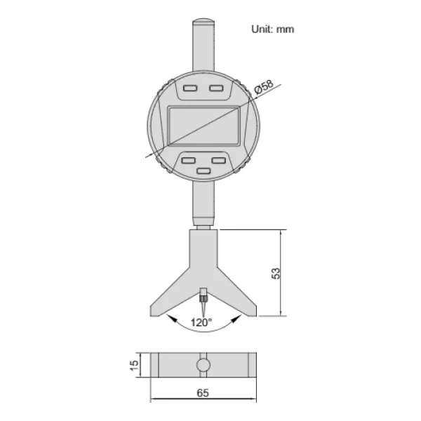 Đồng hồ so điện tử đo chiều cao ren trong Insize 2243