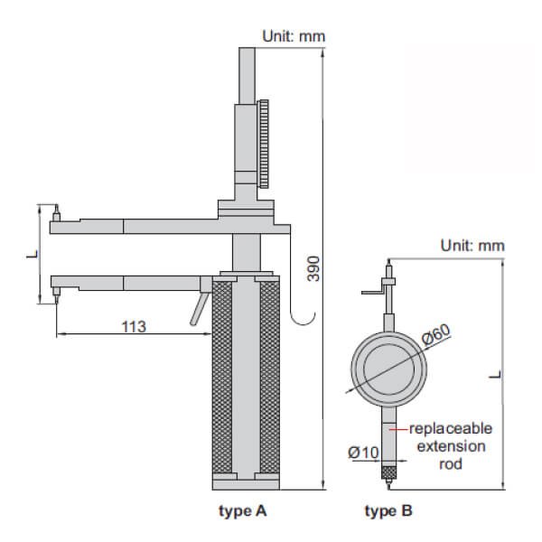 Đồng hồ đo ren côn trong Insize 2231