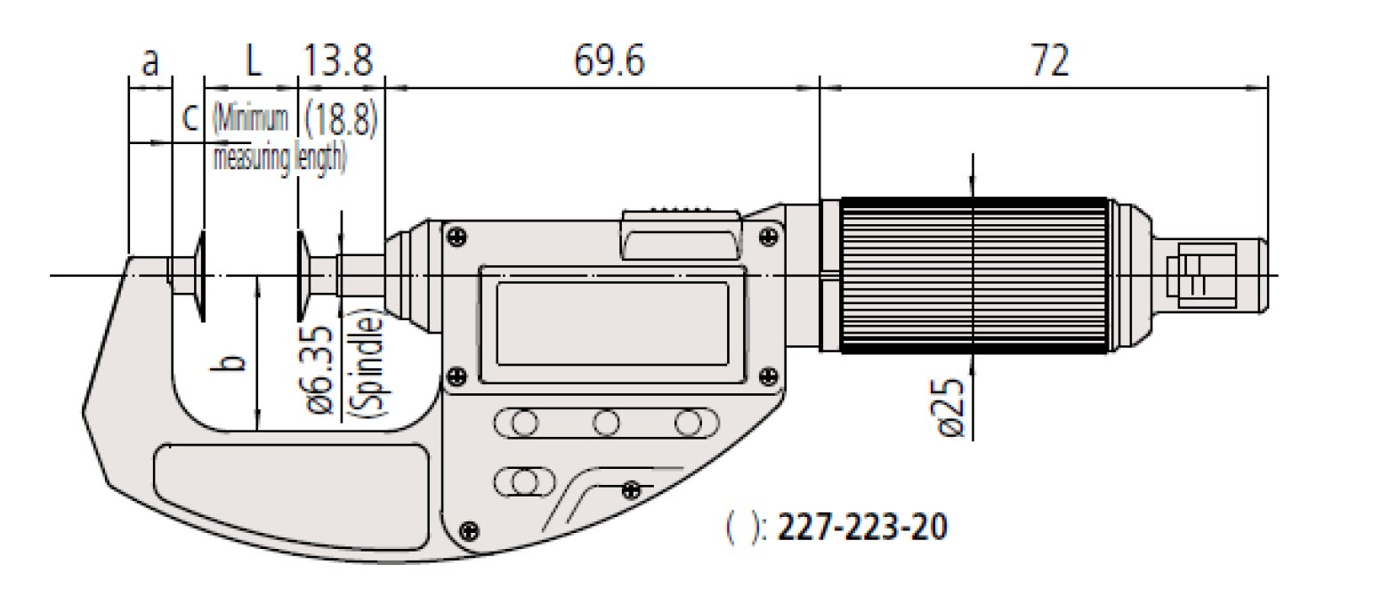 Panme đo ngoài đồng hồ Mitutoyo 107