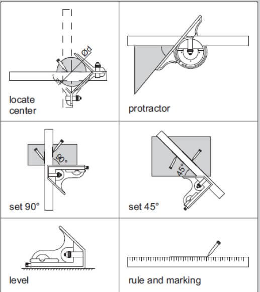 Bộ thước đo góc Insize 2278