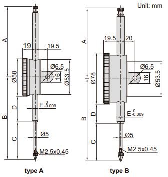 Đồng hồ so cơ khí hành trình dài Insize 2309
