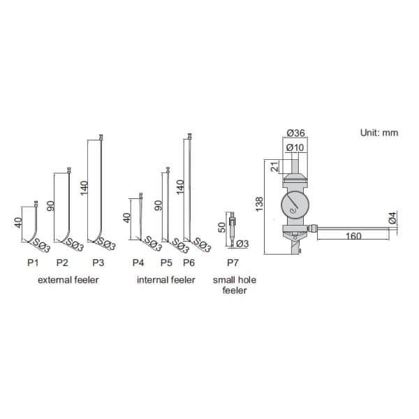 Dụng cụ chỉnh tâm Insize 2385-3