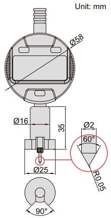 Đồng hồ điện tử đo độ dày biên dạng bề mặt Insize 2843