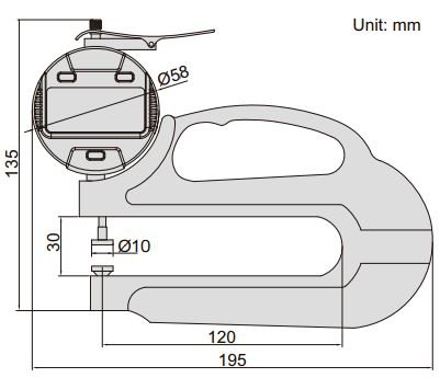 Đồng hồ đo dộ dày điện tử Insize 2872
