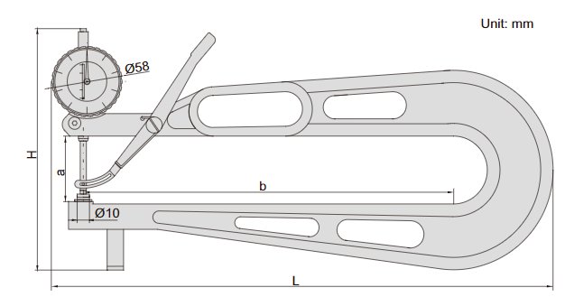 đồng hồ đo độ dày Insize 2875