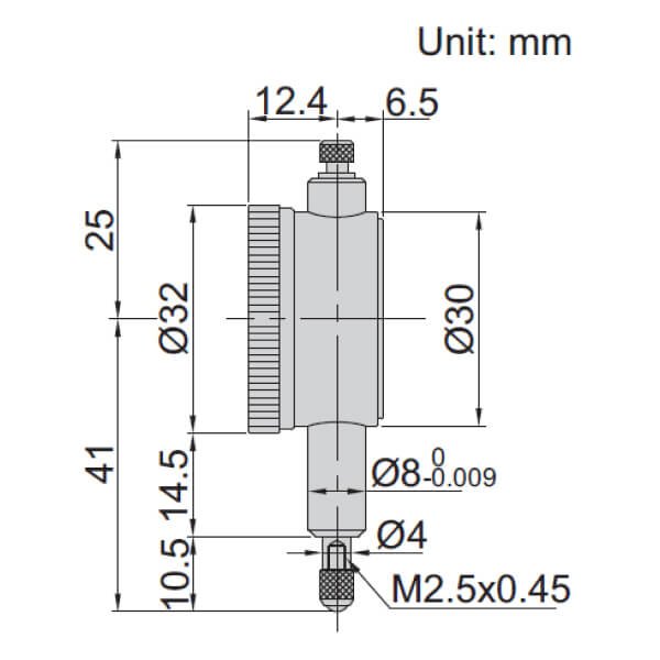 Đồng hồ so cơ khí loại nhỏ Insize 2886-3F 4 Đồng hồ so cơ khí Insize 2886-3F