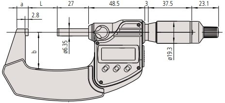 Panme điện tử QuantuMike Mitutoyo 293