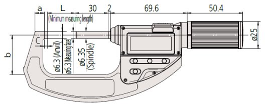 Panme điện tử QuantuMike Mitutoyo 293