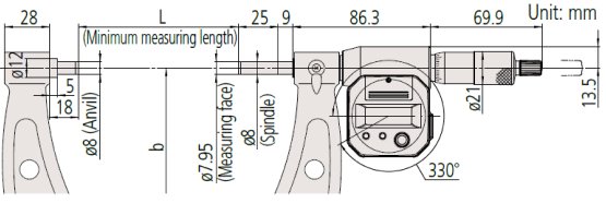 Panme điện tử Mitutoyo 293