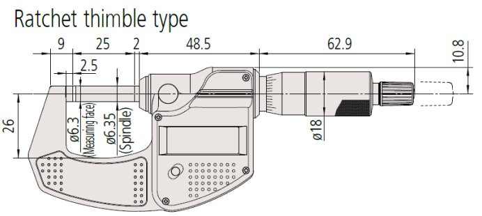 Panme điện tử Mitutoyo MDC-Lite 293
