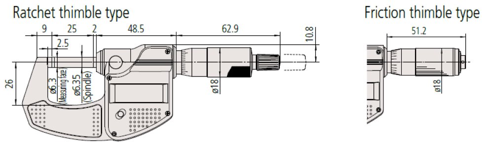 Panme điện tử Mitutoyo MDC-Lite 293