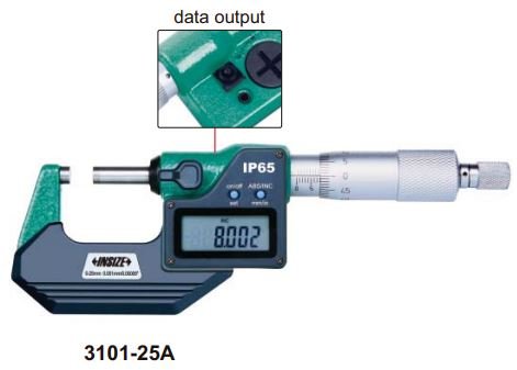 Panme điện tử đo ngoài Insize 3101