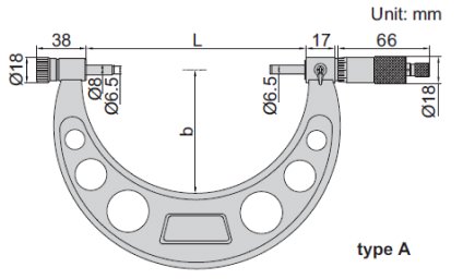 Panme cơ khí đo ngoài có thể thay đổi đầu đo Insize 3206-50A 3 Panme đo ngoài với hai đầu co thể hoán đổi Insize 3206