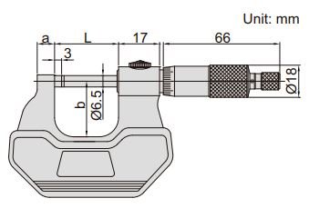 Panme đo ngoài (cho cả người thuận tay phải và trái) Insize 3236-75B 2 Panme đo ngoài Insize (cho cả người thuận tay trái và tay phải) 3236