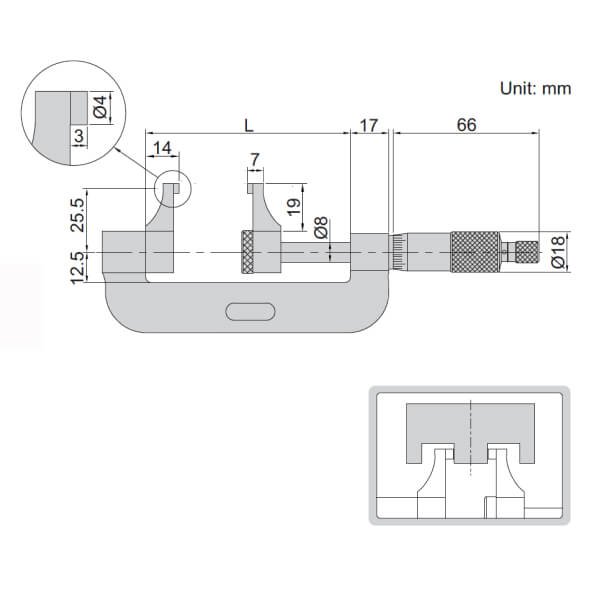 Thước kẹp panme cơ khí Insize 3238