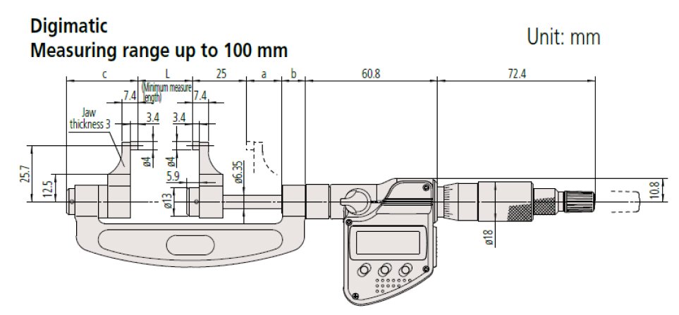 Panme đo ngoài đồng hồ Mitutoyo 107