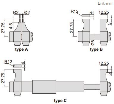 Panme đo trong điện tử Insize 3520