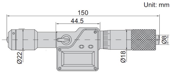 Thước panme đo trong điện tử dạng ống Insize 3521