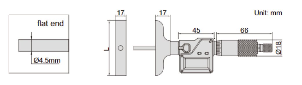 Panme đo sâu điện tử Insize 3540