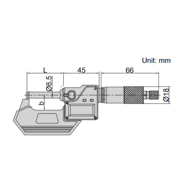 Panme điện tử đo ống đe trụ Insize 3561