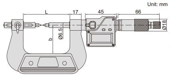 Panme điện tử đo bánh răng Insize 3591-75A 3 Panme điện tử đo bánh răng Insize 3591