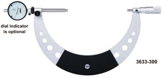 Panme mặt chỉ thị kim Insize 3633-400 4 Panme mặt chỉ thị kim Insize 3633