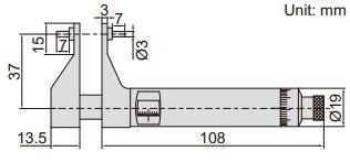 Panme cơ khí có bánh răng bên trong Insize 3637
