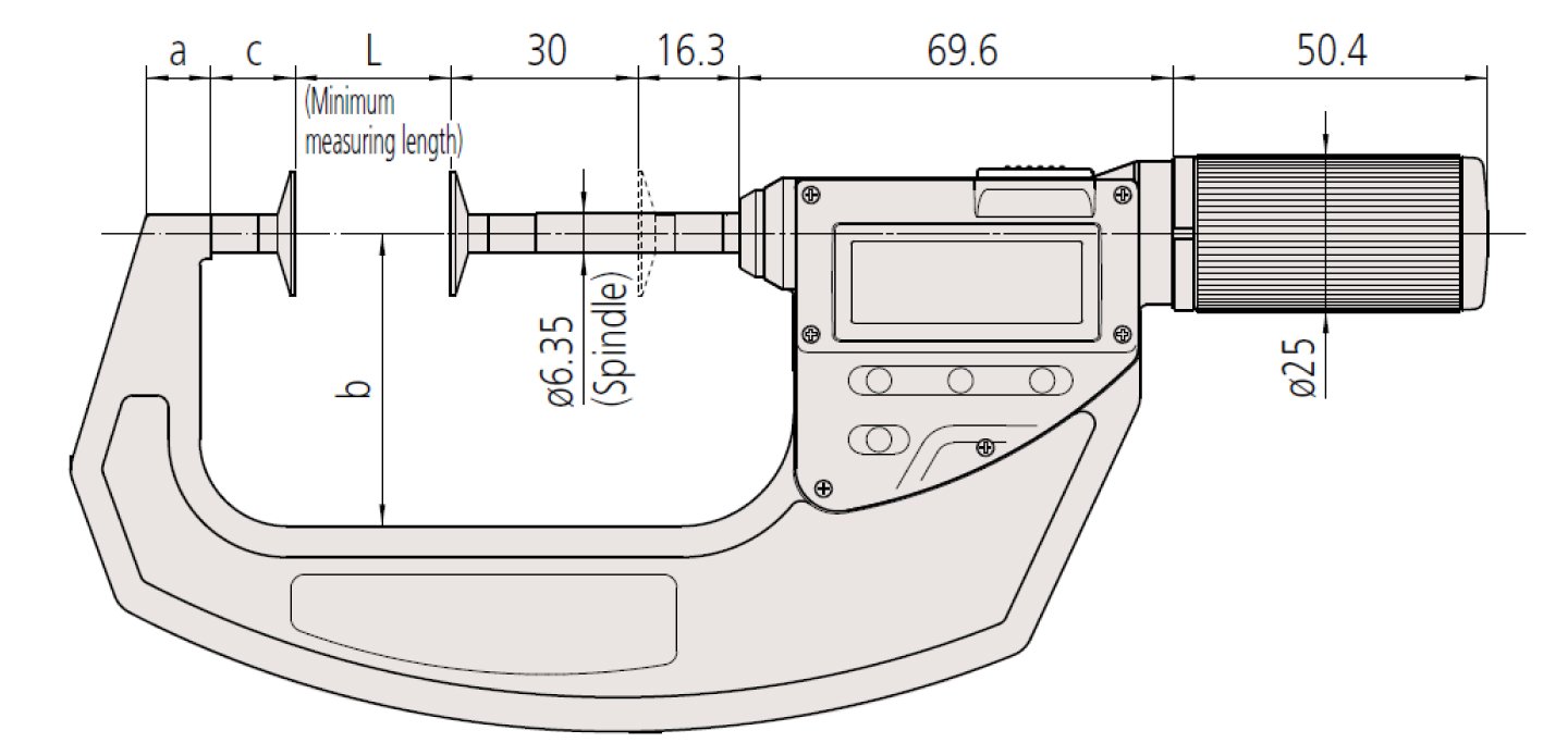 Panme đo ngoài đồng hồ Mitutoyo 107