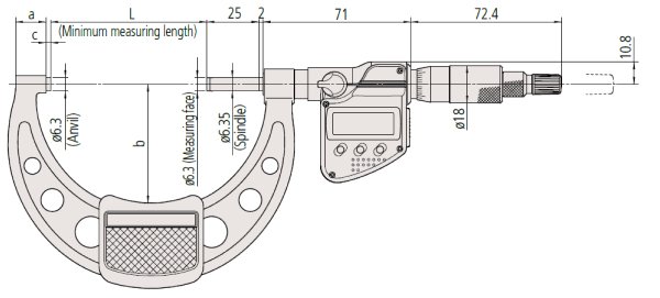 Panme đo ngoài cơ khí Mitutoyo 103