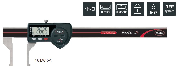 Thước kẹp điện tử đo độ dày thành ống MarCal 16 EWRi-SA 4103377