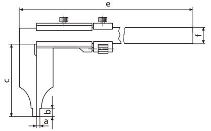 Thước kẹp cơ khí MarCal 18 N không có vít chỉnh tinh