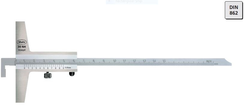 Thước đo sâu cơ khí MarCal 30 NH