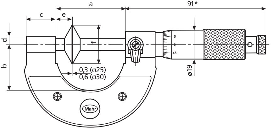 Panme cơ khí đo ngoài Mahr Micromar 40 SM 4134607 2 micromar40sm
