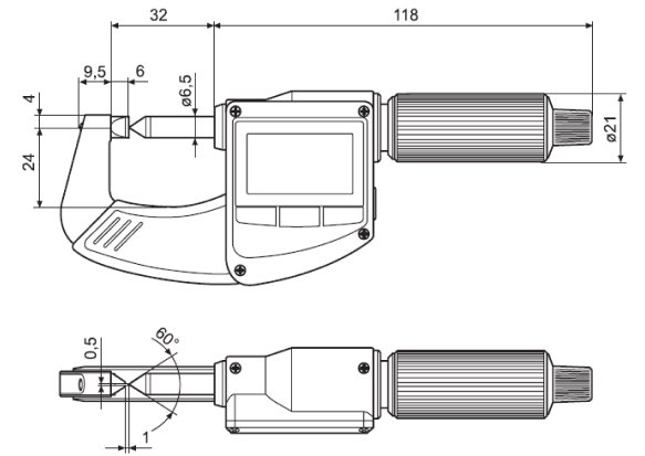 Panme điện tử đo ngoài chống nước Mahr Micromar 40 EWRi-S