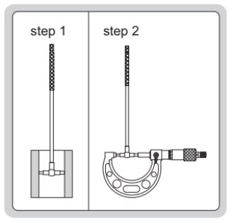Bộ dưỡng đo đường kính trong Insize 4209 loại tay cầm dài