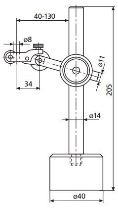 Đế gá đồng hồ so với chân đế từ MarStand 815 P