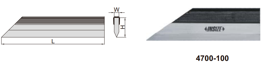 Thước đo độ thẳng Insize 4700