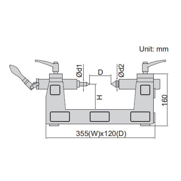 Thiết bị đo kiểm trục phương dọc và ngang Insize 4722-200 5 Thiết bị đo kiểm trục phương dọc và ngang Insize 4722-200