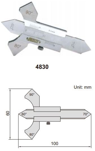 Thước đo mối hàn Insize 4830