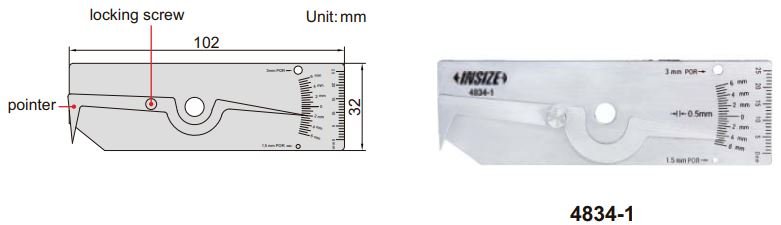 Thước đo mối hàn Insize 4834