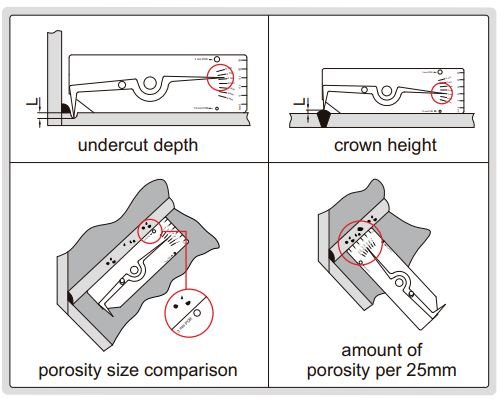 Thước đo mối hàn Insize 4834