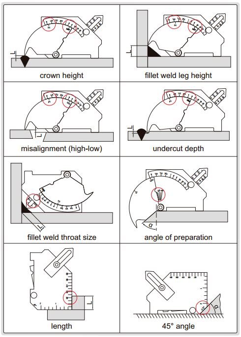 Thước đo mối hàn Insize 4835