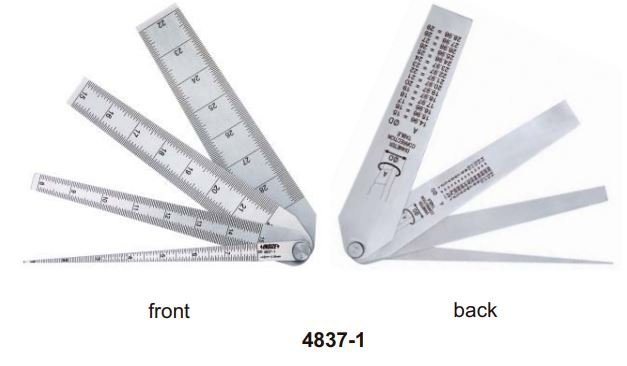 Bộ dưỡng đo độ côn Insize 4837