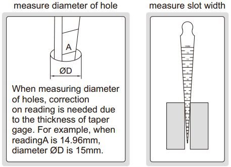 Bộ dưỡng đo độ côn Insize 4837