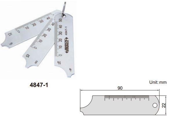 Thước đo mối hàn Insize 4847