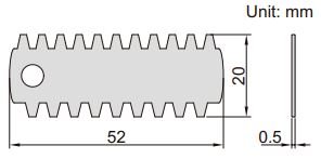 Dưỡng đo module bánh răng Insize 4860