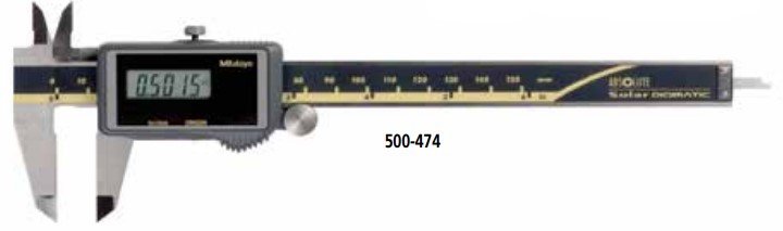 Thước kẹp điện tử Absolute Mitutoyo năng lượng mặt trời 500