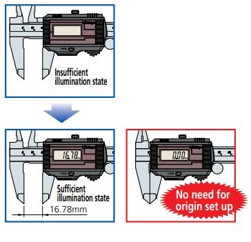 Thước kẹp điện tử Mitutoyo năng lượng mặt trời 500